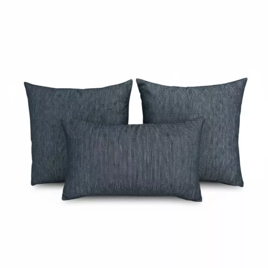 İndoor Outdoor Kırlent,Güneşe Dayanıklı Balkon Bahçe Marin Kırlent Kılıfı 3’lü Set
