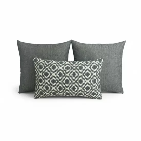 İndoor Outdoor Kırlent,Güneşe Dayanıklı Balkon Bahçe Marin Kırlent Kılıfı 3’lü Set