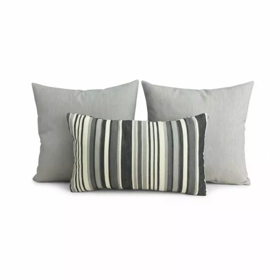 İndoor Outdoor Kırlent,Güneşe Dayanıklı Balkon Bahçe Marin Kırlent Kılıfı 3’lü Set