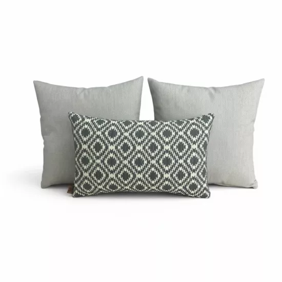 İndoor Outdoor Kırlent,Güneşe Dayanıklı Balkon Bahçe Marin Kırlent Kılıfı 3’lü Set