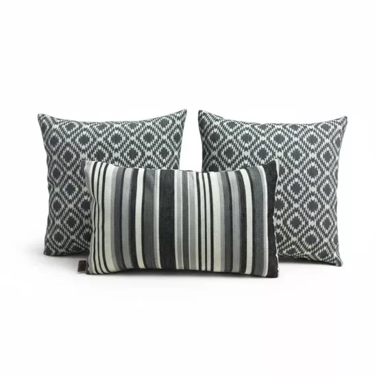 İndoor Outdoor Kırlent,Güneşe Dayanıklı Balkon Bahçe Marin Kırlent Kılıfı 3’lü Set