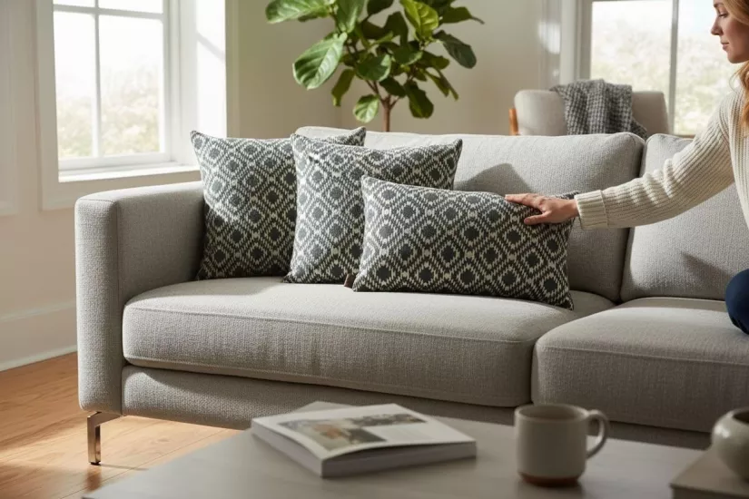 İndoor Outdoor Kırlent,Güneşe Dayanıklı Balkon Bahçe Marin Kırlent Kılıfı 3’lü Set