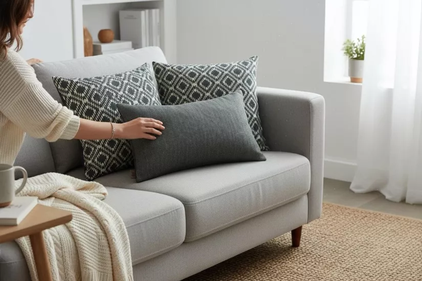 İndoor Outdoor Kırlent,Güneşe Dayanıklı Balkon Bahçe Marin Kırlent Kılıfı 3’lü Set