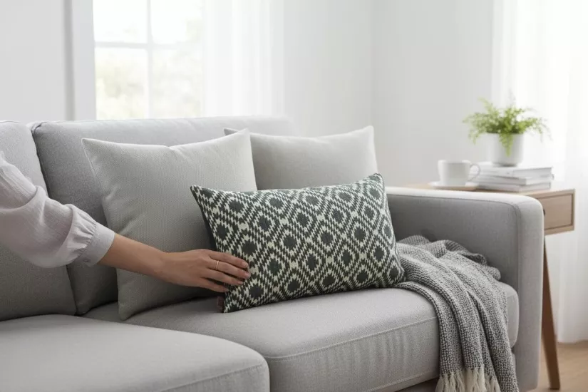 İndoor Outdoor Kırlent,Güneşe Dayanıklı Balkon Bahçe Marin Kırlent Kılıfı 3’lü Set