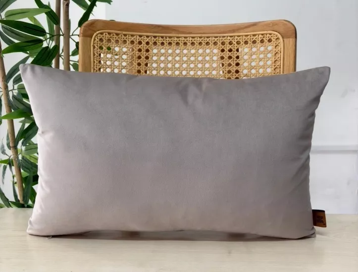 Luxury Soft Kadife Vizon Kahve Kırlent Kılıfı ,Yumuşak Dokulu, Şık& Modern