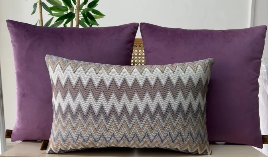 Dekoratif kırlent kılıfı,yüksek kaliteli dokuma kumaş,3’lü set