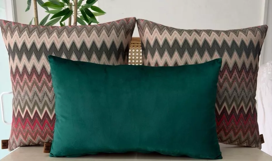 Dekoratif kırlent kılıfı,yüksek kaliteli dokuma kumaş,,3’lü set