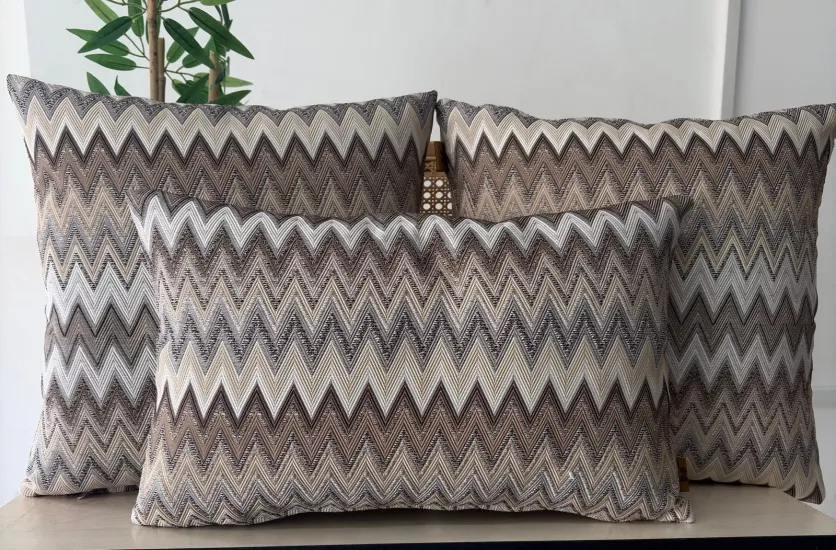 Dekoratif kırlent kılıfı,yüksek kaliteli dokuma kumaş,,3’lü set