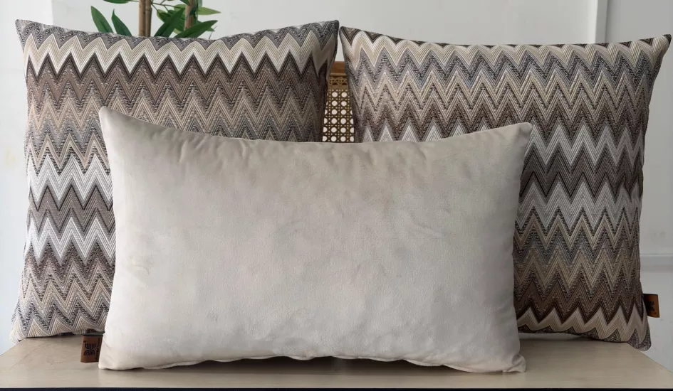 Dekoratif kırlent kılıfı,yüksek kaliteli dokuma kumaş,,3’lü set