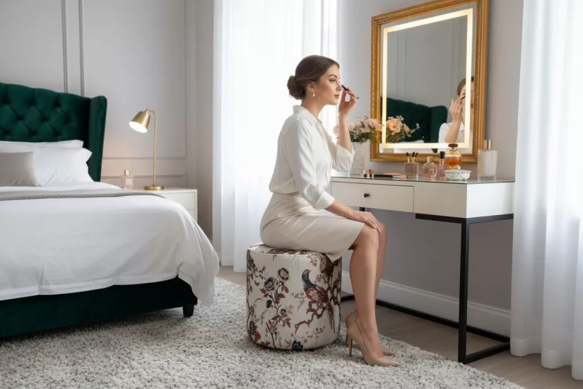 Elanora Home Premium Goblen Desenli Dekoratif Puf