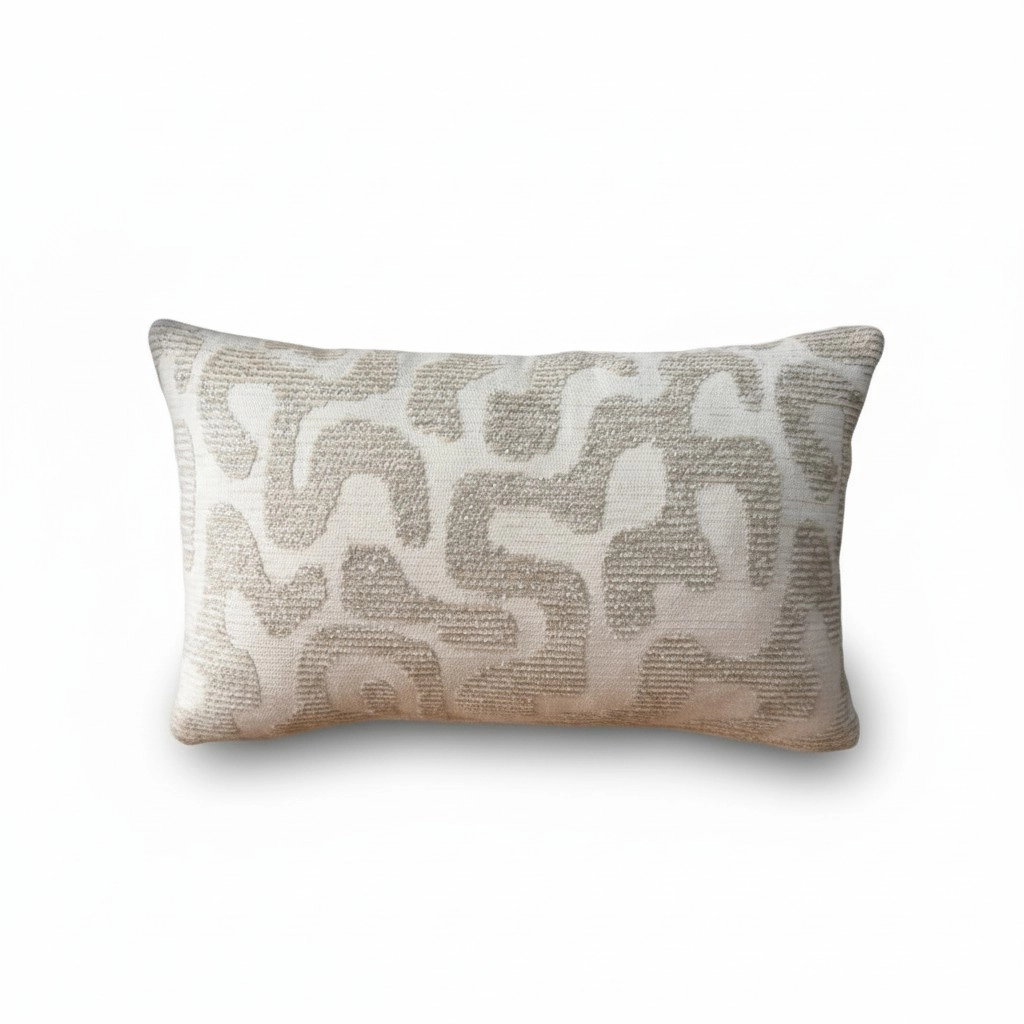 Modern Desenli Dokulu Kırlent Kılıfı ,Lüks Dekoratif Yastık Kılıfı ,Premium Tasarım