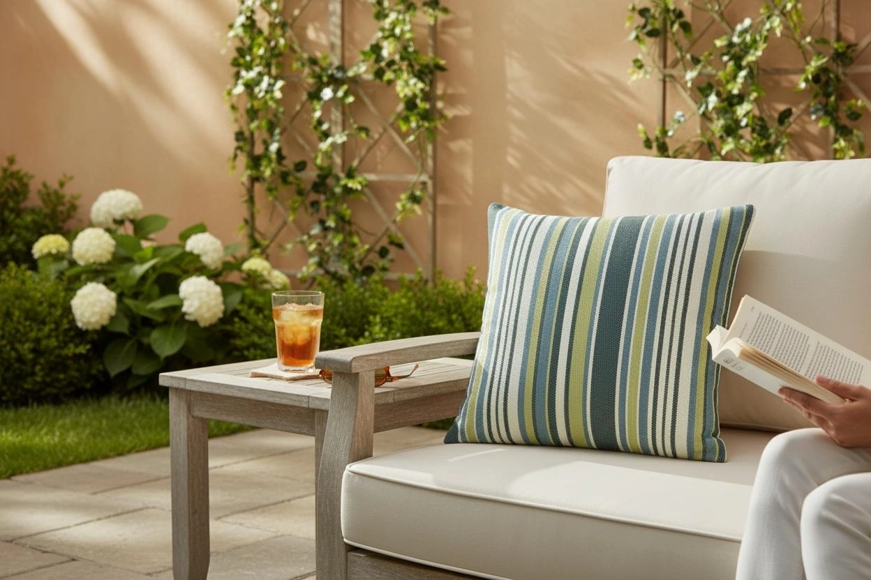 İndoor Outdoor Kırlent,Güneşe Dayanıklı Balkon Bahçe Marin Dekoratif Kırlent Kılıfı